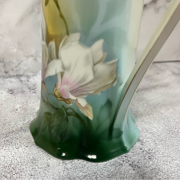 Beautiful Vintage RS Germany Large Porcelain Chocolate Pot Pitcher - Picture 5 of 16